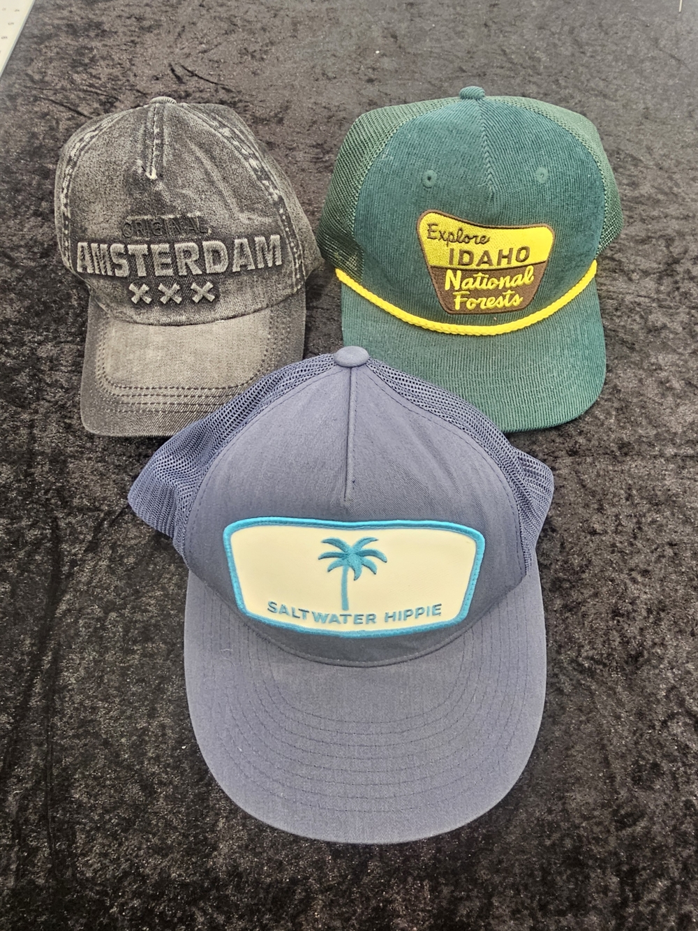 The Classic Saltwater Hippie Blue Trucker Hat
